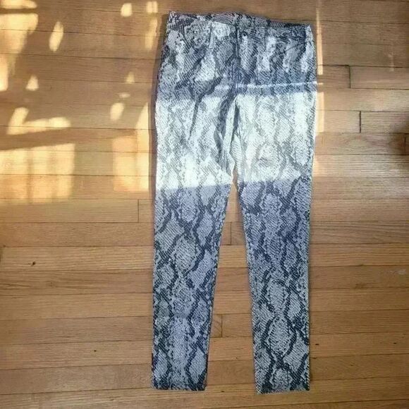 DL1961 Grey Snakeprint Skinny Jeans Size 27 - Picture 3 of 9